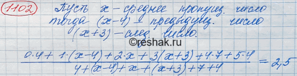 Изображение 1102.	Проведя подсчёт числа орфографических ошибок, допущенных учащимися, составили таблицу частот, в которой три числа оказались стёртыми.Число ошибок	Частота0	    ...