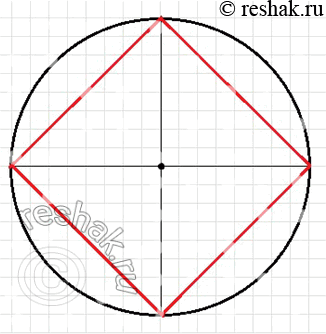 Изображение 702 Два взаимно перпендикулярных диаметра делят окружность на четыре равные части (см. рис. 11.13, 2). Используйте это для построения...